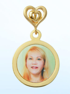 Small Round Pendant - Gold