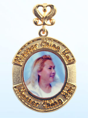 SM Style Round Shaped Pendant - Gold Color