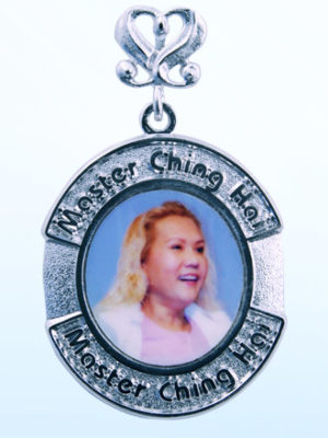 SM Style Round Shaped Pendant - Silver Color